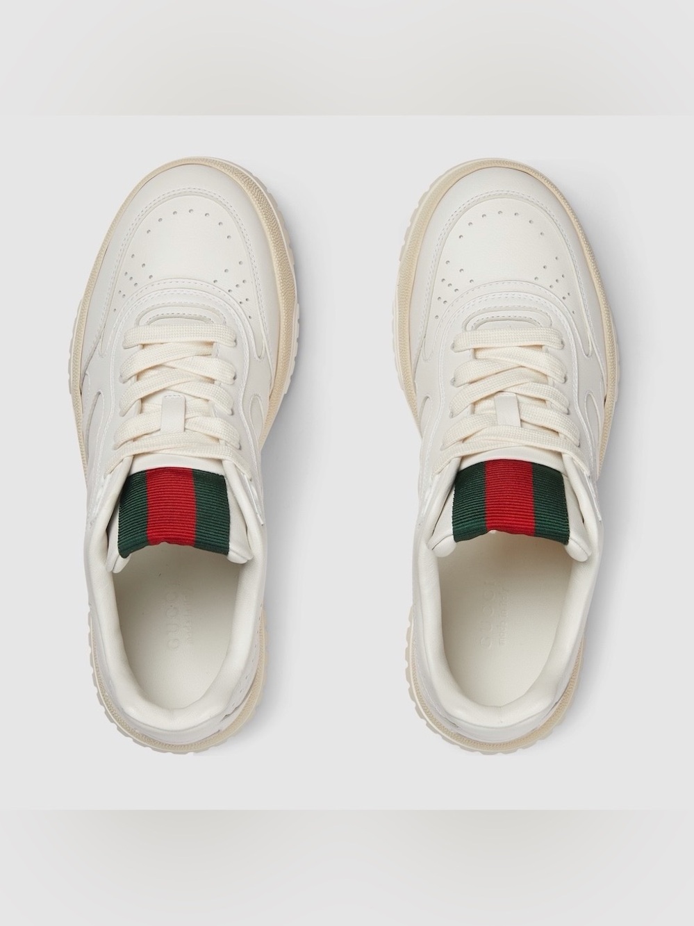 Gucci Re-Web sneaker Low Top Leather Sneakers - Picture 5 of 14